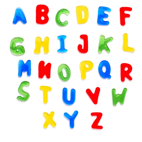 Gelee-Alphabet — Stockfoto