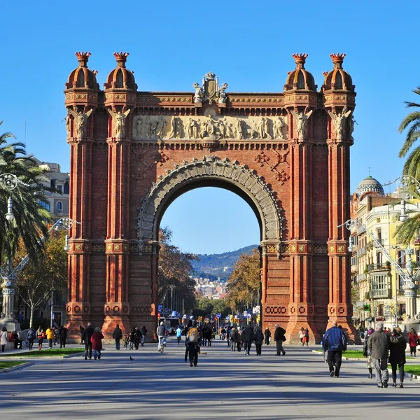 Arc de Triomf στη Βαρκελώνη, Ισπανία — Φωτογραφία Αρχείου