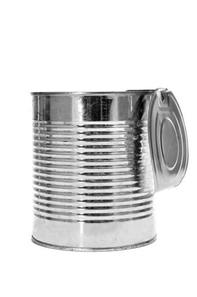 Uma lata cinzenta — Fotografia de Stock