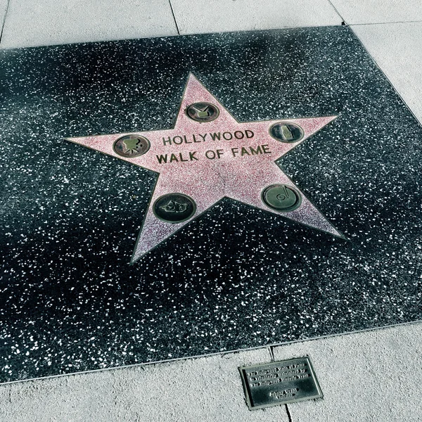 Hollywood walk of Fame-ben, los angeles, Amerikai Egyesült Államok — Stock Fotó