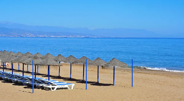 Bajondillo strand in torremolinos, spanien — Stockfoto