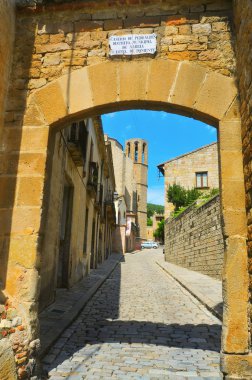 Barcelona, İspanya pedralbes manastır ana giriş