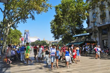 La rambla, Barselona, İspanya