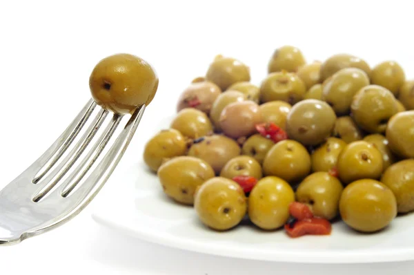 Olive tapa spagnola — Foto Stock