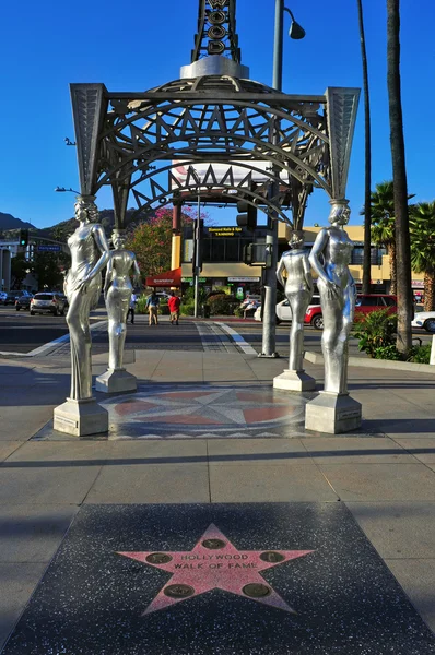 The Four Ladies of Hollywood gazebo, Los Ángeles, Estados Unidos — Foto de Stock