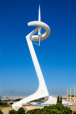 Montjuic Communications Tower in Barcelona, Spain clipart