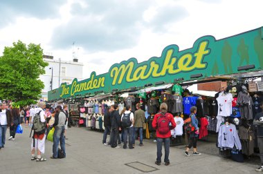 Camden Market in London, United Kingdom clipart