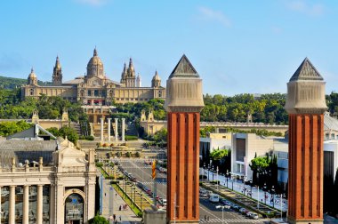 Palau nacional montjuic Hill Barcelona, İspanya