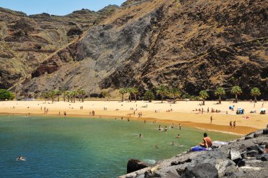 Teresitas Beach in Tenerife, Canary Islands, Spain clipart