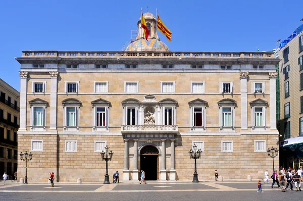 Феттель дворца Каталонии в Барселоне, Испания — стоковое фото
