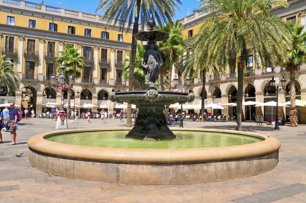 Plaza Real em Barcelona, Espanha — Fotografia de Stock