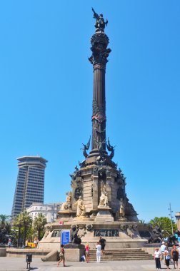 Columbus Monument in Barcelona, Spain clipart