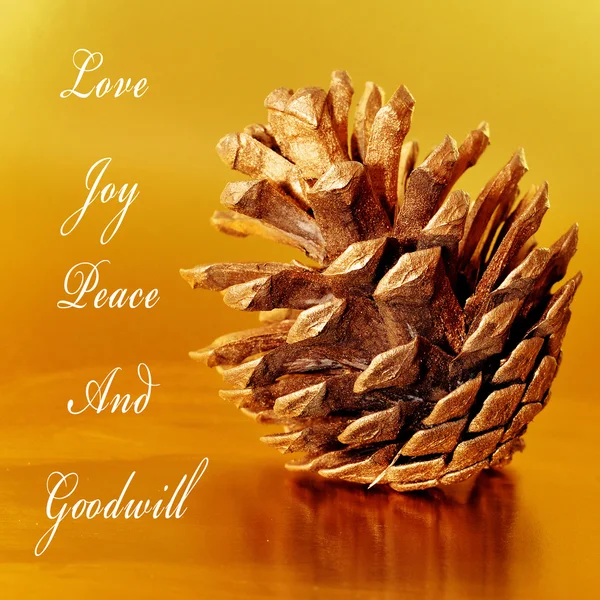 Miłości, radości, pokoju i dobrej woli — Zdjęcie stockowe