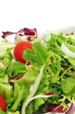 bir tabak salata closeup