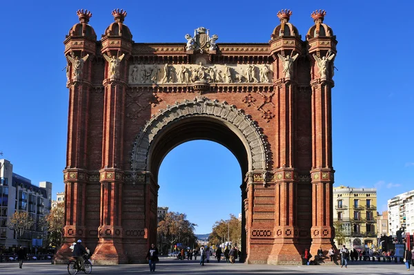 Тріумфальна арка в Барселоні (Іспанія). — стокове фото