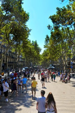 La rambla, Barselona, İspanya