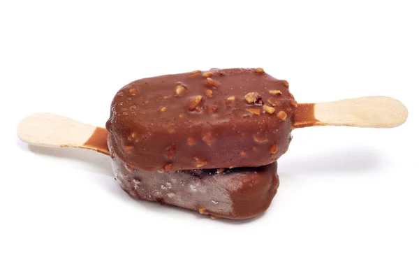 Çikolatalı dondurma çubukları — Stok fotoğraf