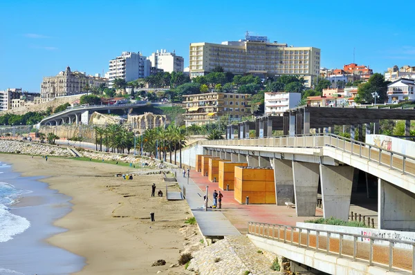 Пляж Мирагона в Таррагоне, Испания — стоковое фото