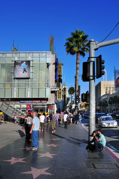 Hollywoodský chodník slávy, hollywood boulevard, los angeles, jednotky — Stock fotografie