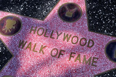 Hollywood Walk of Fame in Los Angeles, United States clipart