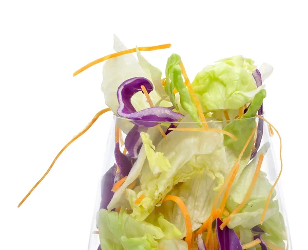 A glass with salad — Stock Photo, Image