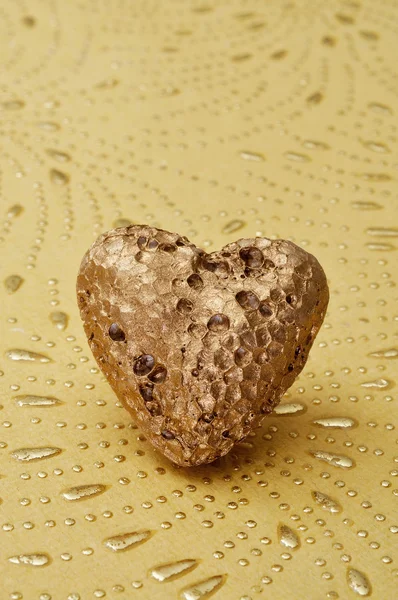 Gyllene hjärta — Stockfoto