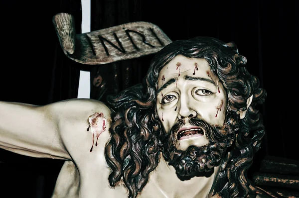 Jésus-Christ dans la sainte croix — Photo