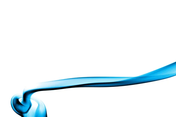 물결 모양의 파란색 연기 — 스톡 사진