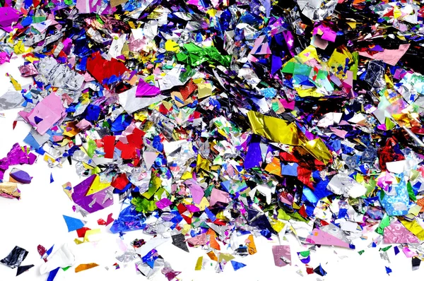 Metallic confetti — Stock Photo, Image