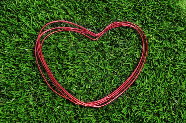 Rotolo di filo a forma di cuore — Foto Stock