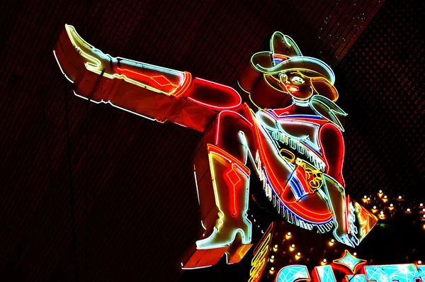 Stock image Cowgirl neon sign in Las Vegas, United States