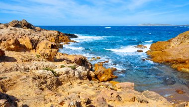 Binimela coast in Menorca, Balearic Islands, Spain clipart