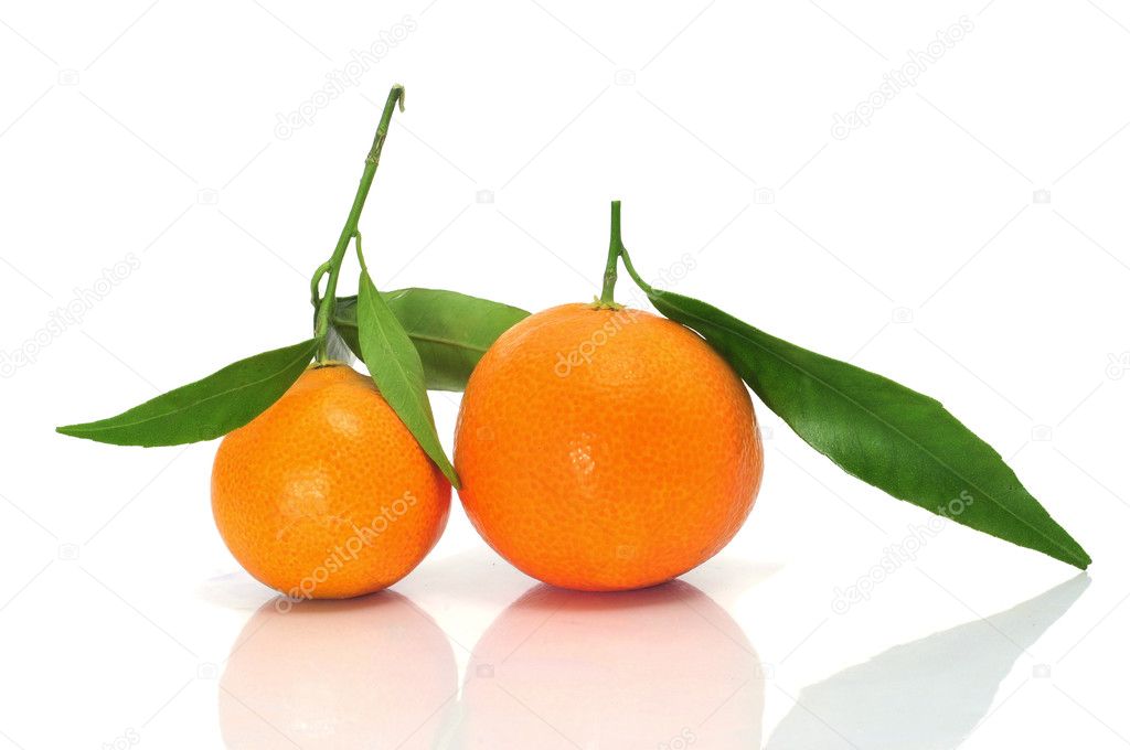 Closeup of a tangerine