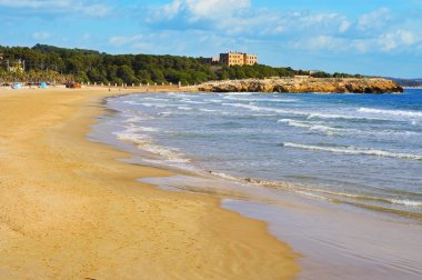 Arrabassada Beach in Tarragona, Spain clipart