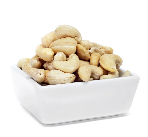 En skål med cashewnötter — Stockfoto
