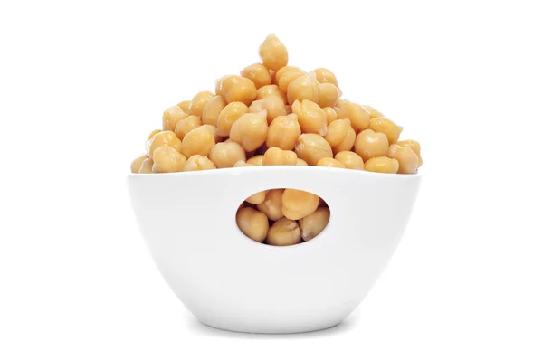 A bowl with boiled chickpeas — Stock Photo, Image