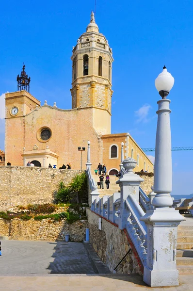 Церква Сан Bartomeu я Tecla Санта Ситжес, Іспанія — стокове фото
