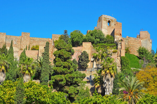 Alcazaba of Malaga, in Malaga, Spain