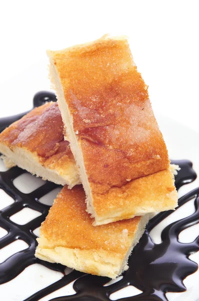 Koki amb sucre, typowe ciasto-Kataloński — Zdjęcie stockowe