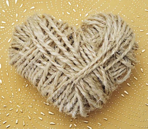 Rope heart Stock Picture