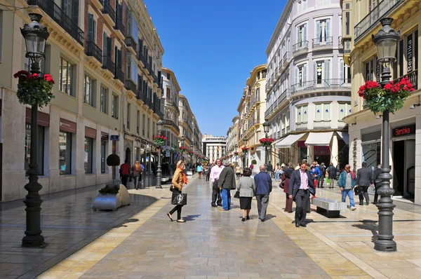 Calle Larios в Малаге, Испания — стоковое фото