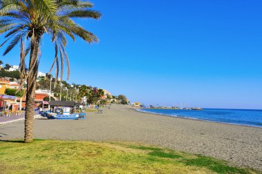 el palo Plajı Malaga, İspanya