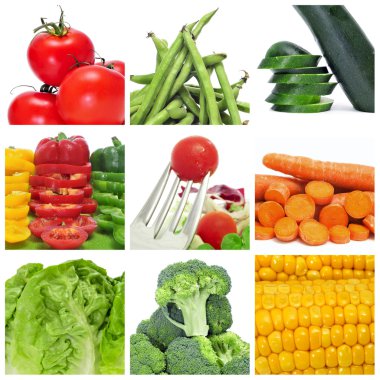 Vegetables collage clipart