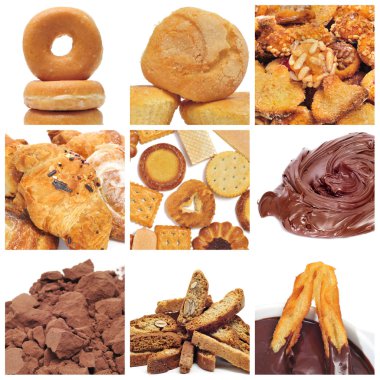 Pastries collage clipart