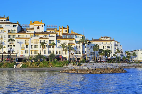 Puerto banus w Marbella, Malaga, Hiszpania — Zdjęcie stockowe