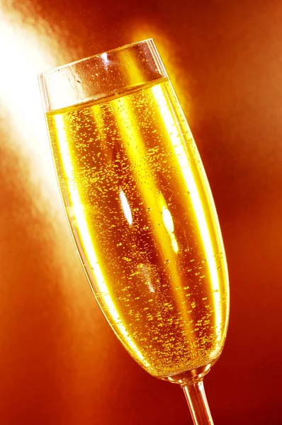 Een glas champagne. — Stockfoto