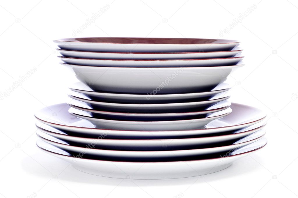 A pile of plates