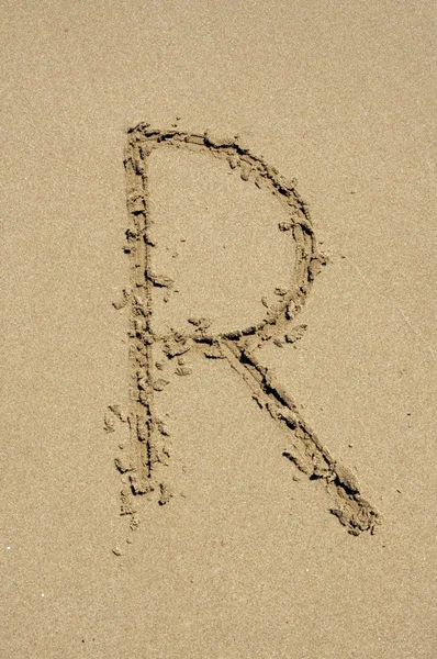 R litera — Zdjęcie stockowe