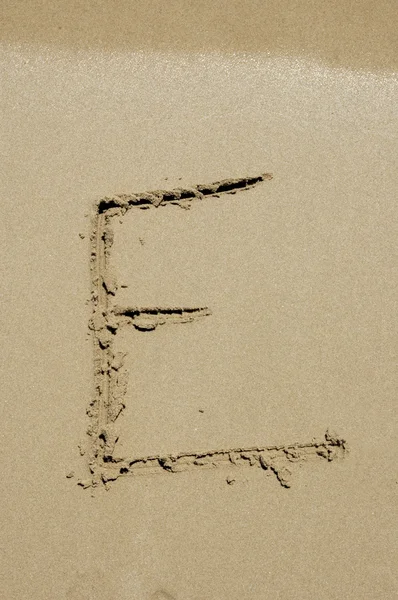 E litera — Zdjęcie stockowe