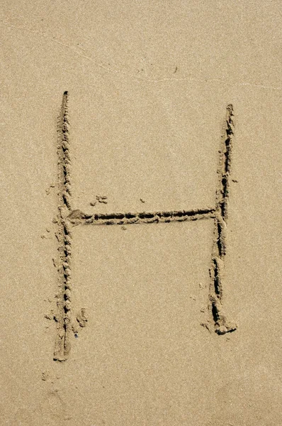 H litera — Zdjęcie stockowe
